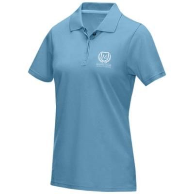 Picture of GRAPHITE GREY SHORT SLEEVE LADIES GOTS ORGANIC POLO XS in Nxt Blue