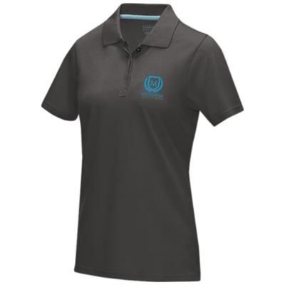 Picture of GRAPHITE GREY SHORT SLEEVE LADIES GOTS ORGANIC POLO XS in Storm Grey