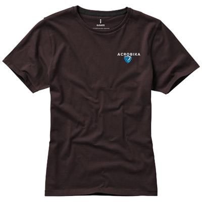 Picture of NANAIMO SHORT SLEEVE LADIES TEE SHIRT in Chocolate Brown