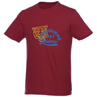 Picture of HEROS SHORT SLEEVE UNISEX T-SHIRT in Burgundy