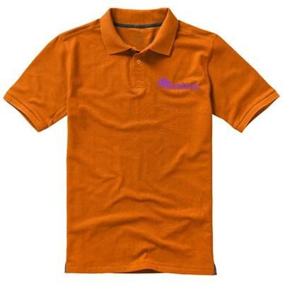 Picture of CALGARY SHORT SLEEVE MENS POLO in Orange