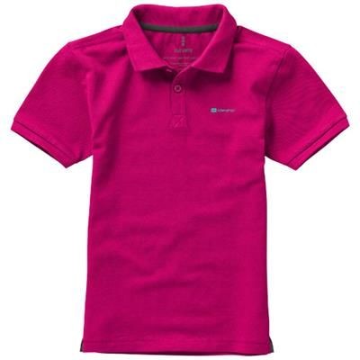 Picture of CALGARY SHORT SLEEVE CHILDRENS POLO in Pink