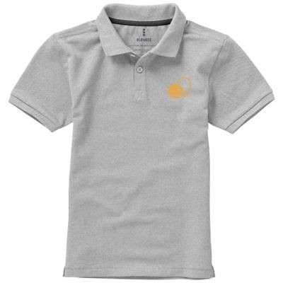 Picture of CALGARY SHORT SLEEVE CHILDRENS POLO in Grey Melange