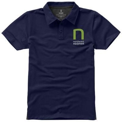 Picture of MARKHAM SHORT SLEEVE MENS STRETCH POLO in Navy