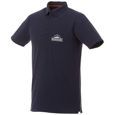 Picture of ATKINSON SHORT SLEEVE BUTTON-DOWN MENS POLO in Navy