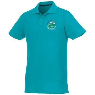 Picture of HELIOS SHORT SLEEVE MENS POLO in Aqua