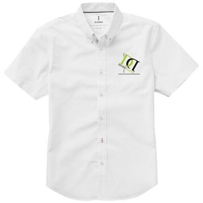 Picture of MANITOBA SHORT SLEEVE SHIRT in White Solid