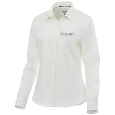 Picture of HAMELL LONG SLEEVE LADIES SHIRT in White Solid