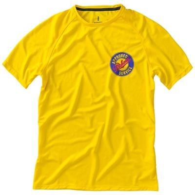 Picture of NIAGARA SHORT SLEEVE MENS COOL FIT TEE SHIRT in Yellow