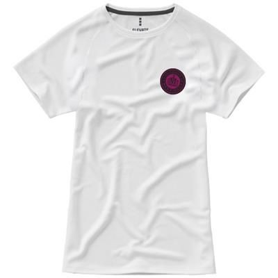 Picture of NIAGARA SHORT SLEEVE LADIES COOL FIT TEE SHIRT in White Solid