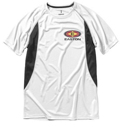 Picture of QUEBEC SHORT SLEEVE MENS COOL FIT TEE SHIRT in White Solid