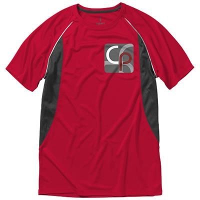 Picture of QUEBEC SHORT SLEEVE MENS COOL FIT TEE SHIRT in Red