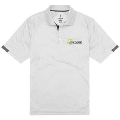 Picture of KISO SHORT SLEEVE MENS COOL FIT POLO in White Solid
