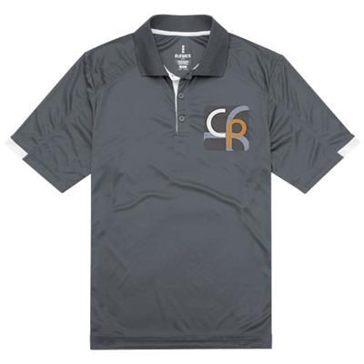 Picture of KISO SHORT SLEEVE MENS COOL FIT POLO in Steel Grey