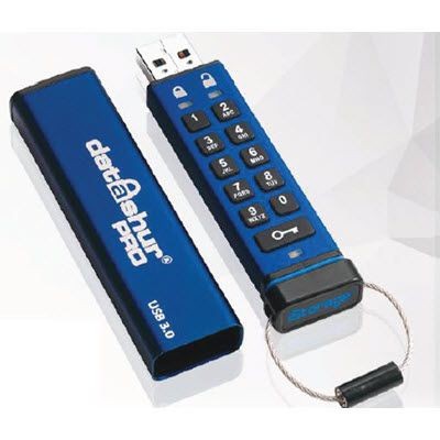 Picture of ISTORAGE DATASHUR PRO ENCRYPTED USB FLASH DRIVE MEMORY STICK.