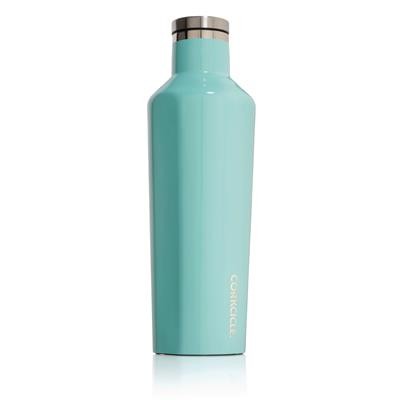 Picture of CORKCICLE CANTEEN 475ML & 16OZ GLOSS TRAVEL MUG in Turquoise.