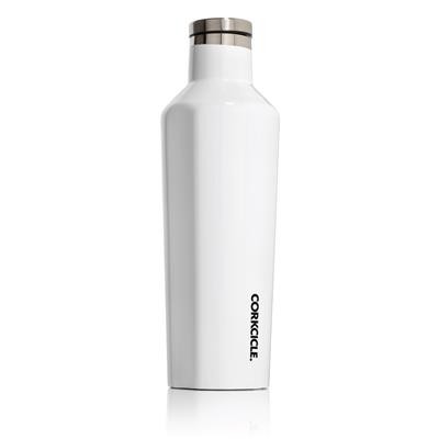 Picture of CORKCICLE CANTEEN 475ML & 16OZ GLOSS TRAVEL MUG in White.