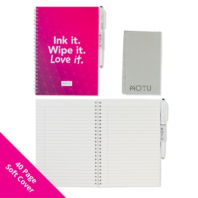 Picture of MOYU REWRITEABLE A5 SOFTCOVER SPIRAL NOTE BOOK