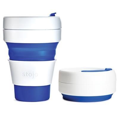 Picture of STOJO COLLAPSIBLE POCKET CUP in Blue.