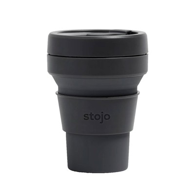 Picture of STOJO COLLAPSIBLE POCKET CUP in Carbon.