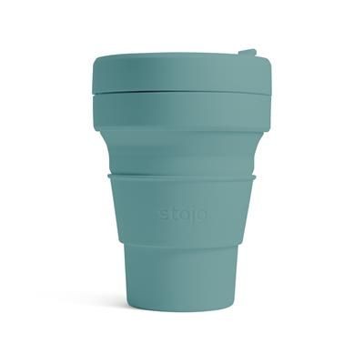 Picture of STOJO COLLAPSIBLE POCKET CUP in Eucalyptus.