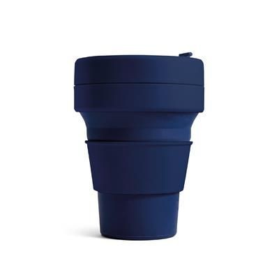 Picture of STOJO COLLAPSIBLE POCKET CUP in Denim.