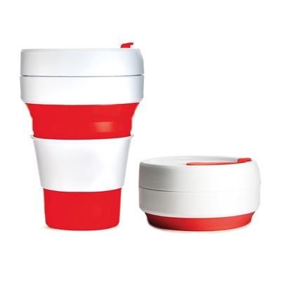 Picture of STOJO COLLAPSIBLE POCKET CUP in Red