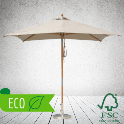 Picture of PREMIUM SUSTAINABLE FSC WOOD PARASOL WITH ECO CANOPY