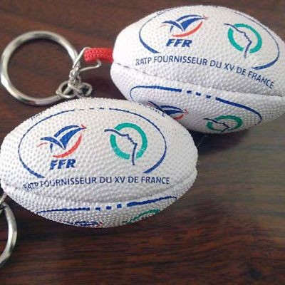 Picture of RUGBY BALL KEYRING RUBBER.