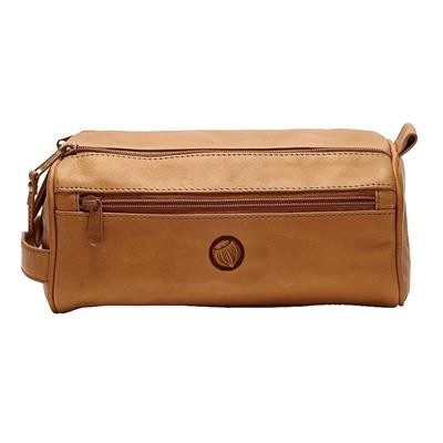 Picture of LEATHER TOILETRY BAG.
