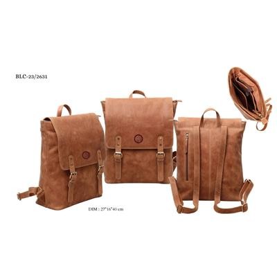 Picture of LEATHER LAPTOP BACKPACK RUCKSACK.