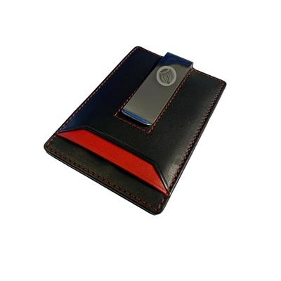 Picture of NAPPA LEATHER AND METAL RFID MONEY CLIP WALLET.