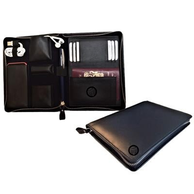 Picture of NAPPA LEATHER A5 TECH TRAVEL PORTFOLIO.