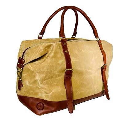 Picture of ECO RECYCLED CANVAS AND LEATHER HOLDALL