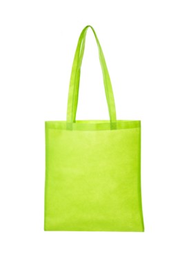 Picture of NON WOVEN SHOPPER TOTE BAG with Long Handles in Pale Green.