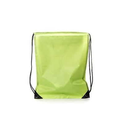 Picture of PREMIUM BACKPACK RUCKSACK with Drawstring Handles in Light Green.