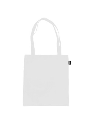 Picture of 190T POLYESTER RPET SHOPPER in White.