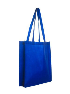 Picture of 4100 NON WOVEN BAG with Gusset in Royal Blue.