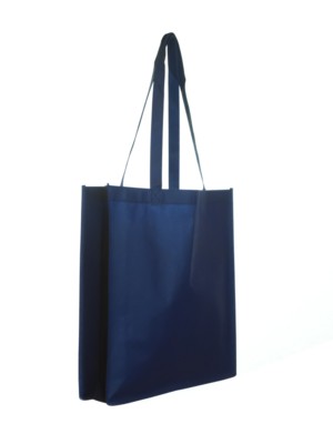 Picture of 4100 NON WOVEN BAG with Gusset in Navy.