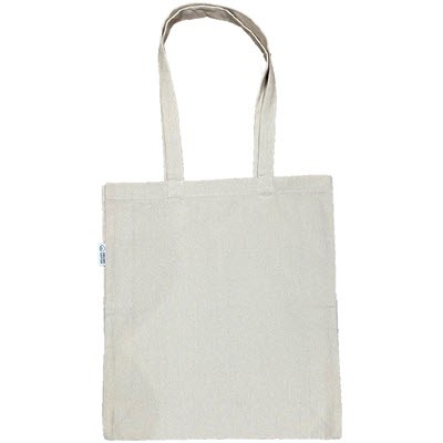 Picture of 8OZ NATURAL ORGANIC COTTON SHOPPER with Long Handles.