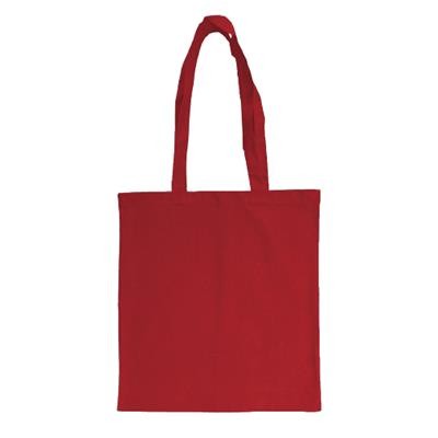 Picture of 5OZ RECYCLED COTTON SHOPPER TOTE BAG in Red