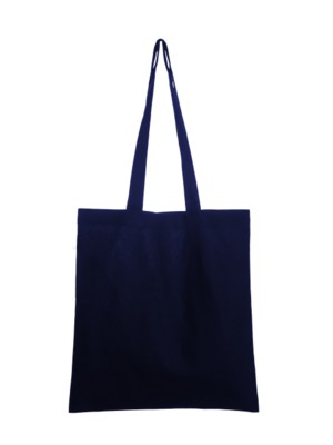 Picture of 5OZ RECYCLED COTTON SHOPPER TOTE BAG in Black.