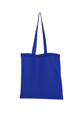 Picture of COLOUR 4OZ COTTON SHOPPER with Long Handles in Royal Blue.