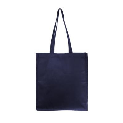 Picture of 7OZ COTTON SHOPPER STRONG AND STURDY BAG in Navy.