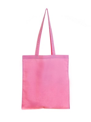 Picture of COLOUR 4OZ COTTON SHOPPER with Long Handles in Light Pink.