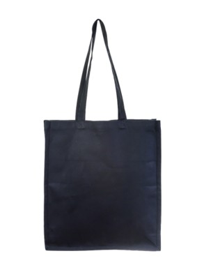 Picture of 7OZ COTTON SHOPPER STRONG AND STURDY BAG in Black.