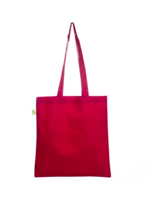 Picture of ECO NATURAL & COLOUR COTTON SHOPPER in Red.