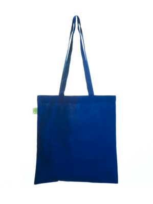 Picture of ECO NATURAL & COLOUR COTTON SHOPPER in Royal Blue.