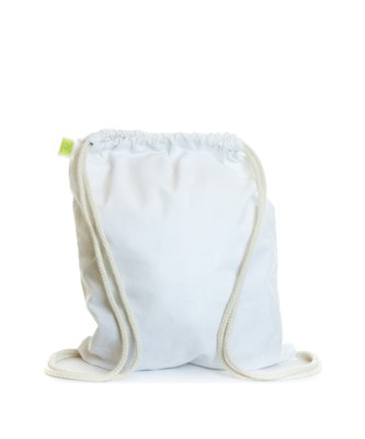 Picture of ECO NATURAL & COLOUR COTTON DRAWSTRING in White.