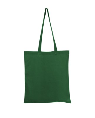 Picture of COLOUR 4OZ COTTON SHOPPER with Long Handles in Dark Green.